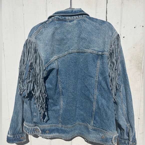 We the Free Free People After Hours Denim Jacket Medium - Picture 5 of 11